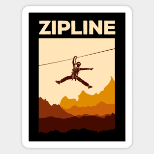 Zipline Adventure Ziplining Ziplines Gift Sticker